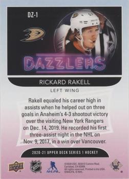 2020-21 Upper Deck - Dazzlers Pink #DZ-1 Rickard Rakell Back