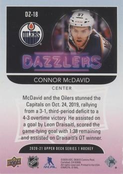 2020-21 Upper Deck - Dazzlers Pink #DZ-18 Connor McDavid Back