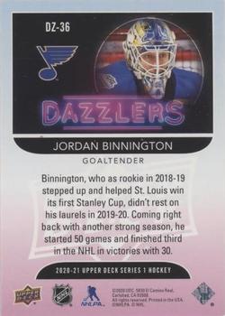 2020-21 Upper Deck - Dazzlers Pink #DZ-36 Jordan Binnington Back