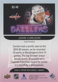 2020-21 Upper Deck - Dazzlers Pink #DZ-48 John Carlson Back