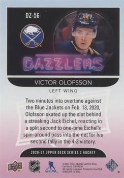 2020-21 Upper Deck - Dazzlers Pink #DZ-56 Victor Olofsson Back