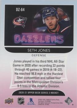 2020-21 Upper Deck - Dazzlers Pink #DZ-64 Seth Jones Back