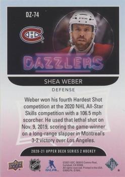 2020-21 Upper Deck - Dazzlers Pink #DZ-74 Shea Weber Back