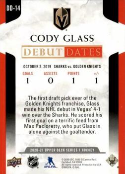 2020-21 Upper Deck - Debut Dates #DD-14 Cody Glass Back