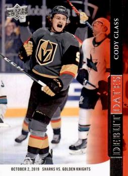 2020-21 Upper Deck - Debut Dates #DD-14 Cody Glass Front