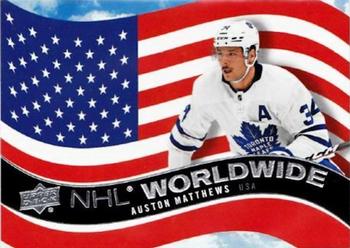 2020-21 Upper Deck - NHL Worldwide #WW-2 Auston Matthews Front