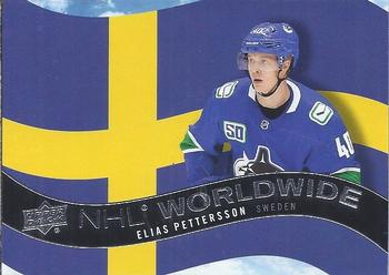 2020-21 Upper Deck - NHL Worldwide #WW-5 Elias Pettersson Front