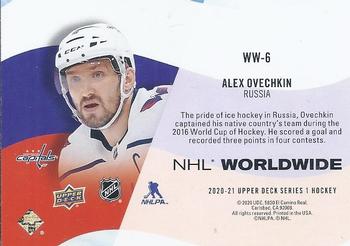 2020-21 Upper Deck - NHL Worldwide #WW-6 Alex Ovechkin Back