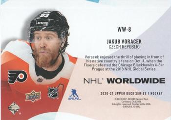 2020-21 Upper Deck - NHL Worldwide #WW-8 Jakub Voracek Back