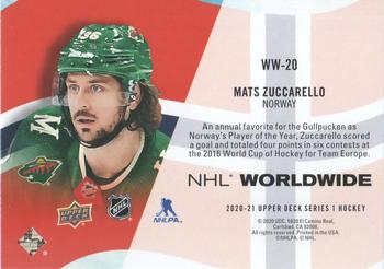 2020-21 Upper Deck - NHL Worldwide #WW-20 Mats Zuccarello Back