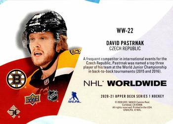 2020-21 Upper Deck - NHL Worldwide #WW-22 David Pastrnak Back