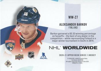 2020-21 Upper Deck - NHL Worldwide #WW-27 Aleksander Barkov Back