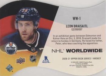 2020-21 Upper Deck - NHL Worldwide Die Cuts #WW-1 Leon Draisaitl Back