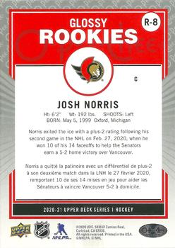 2020-21 Upper Deck - O-Pee-Chee Glossy Rookies #R-8 Josh Norris Back
