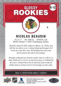 2020-21 Upper Deck - O-Pee-Chee Glossy Rookies #R-10 Nicolas Beaudin Back