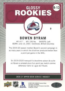 2020-21 Upper Deck - O-Pee-Chee Glossy Rookies #R-13 Bowen Byram Back