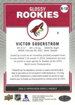 2020-21 Upper Deck - O-Pee-Chee Glossy Rookies #R-18 Victor Soderstrom Back