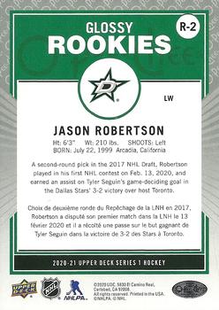 2020-21 Upper Deck - O-Pee-Chee Glossy Rookies Bronze #R-2 Jason Robertson Back