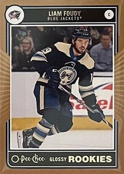 2020-21 Upper Deck - O-Pee-Chee Glossy Rookies Bronze #R-4 Liam Foudy Front