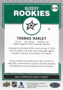 2020-21 Upper Deck - O-Pee-Chee Glossy Rookies Bronze #R-16 Thomas Harley Back