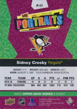 2020-21 Upper Deck - UD Portraits #P-17 Sidney Crosby Back