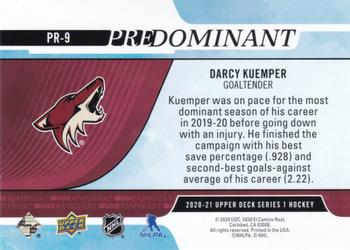 2020-21 Upper Deck - Predominant #PR-9 Darcy Kuemper Back