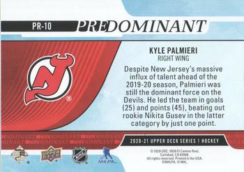 2020-21 Upper Deck - Predominant #PR-10 Kyle Palmieri Back