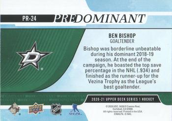 2020-21 Upper Deck - Predominant #PR-24 Ben Bishop Back