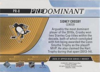 2020-21 Upper Deck - Predominant Gold #PR-8 Sidney Crosby Back