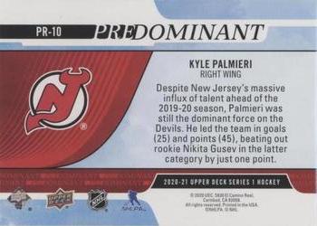 2020-21 Upper Deck - Predominant Gold #PR-10 Kyle Palmieri Back