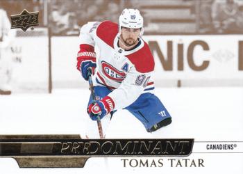2020-21 Upper Deck - Predominant Gold #PR-11 Tomas Tatar Front