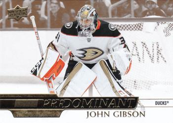 2020-21 Upper Deck - Predominant Gold #PR-21 John Gibson Front