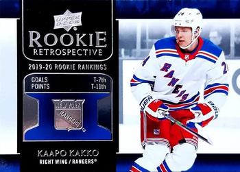 2020-21 Upper Deck - Rookie Retrospective #RR-4 Kaapo Kakko Front