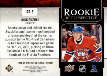 2020-21 Upper Deck - Rookie Retrospective #RR-5 Nick Suzuki Back