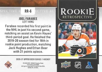2020-21 Upper Deck - Rookie Retrospective #RR-6 Joel Farabee Back