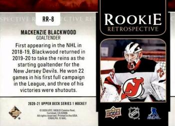 2020-21 Upper Deck - Rookie Retrospective #RR-8 Mackenzie Blackwood Back