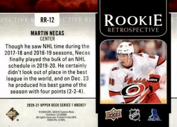 2020-21 Upper Deck - Rookie Retrospective #RR-12 Martin Necas Back
