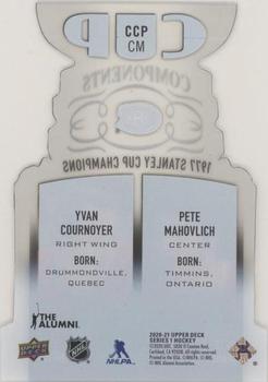 2020-21 Upper Deck - Cup Components #CCP-CM Pete Mahovlich / Yvan Cournoyer Back