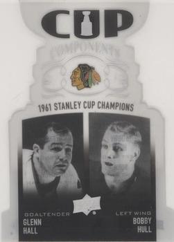2020-21 Upper Deck - Cup Components #CCP-HH Glenn Hall / Bobby Hull Front