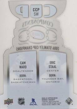 2020-21 Upper Deck - Cup Components #CCP-SW Eric Staal / Cam Ward Back