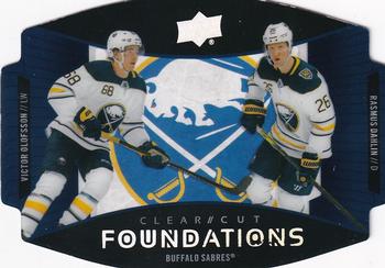 2020-21 Upper Deck - Clear Cut Foundations Duos #CCF-DO Victor Olofsson / Rasmus Dahlin Front