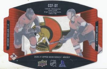 2020-21 Upper Deck - Clear Cut Foundations Duos #CCF-DT Brady Tkachuk / Anthony Duclair Back