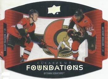 2020-21 Upper Deck - Clear Cut Foundations Duos #CCF-DT Brady Tkachuk / Anthony Duclair Front
