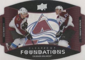 2020-21 Upper Deck - Clear Cut Foundations Duos #CCF-MM Cale Makar / Nathan MacKinnon Front