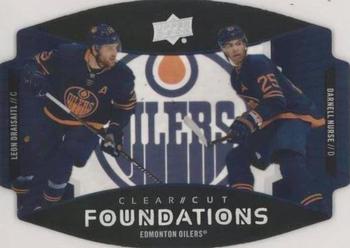 2020-21 Upper Deck - Clear Cut Foundations Duos #CCF-ND Leon Draisaitl / Darnell Nurse Front