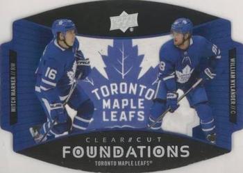 2020-21 Upper Deck - Clear Cut Foundations Duos #CCF-NM Mitch Marner / William Nylander Front