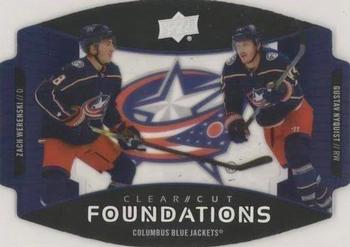 2020-21 Upper Deck - Clear Cut Foundations Duos #CCF-NW Zach Werenski / Gustav Nyquist Front