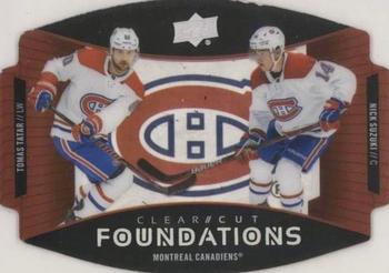 2020-21 Upper Deck - Clear Cut Foundations Duos #CCF-ST Tomas Tatar / Nick Suzuki Front