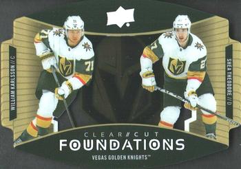 2020-21 Upper Deck - Clear Cut Foundations Duos #CCF-TK William Karlsson / Shea Theodore Front