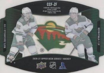 2020-21 Upper Deck - Clear Cut Foundations Duos #CCF-ZF Kevin Fiala / Mats Zuccarello Back